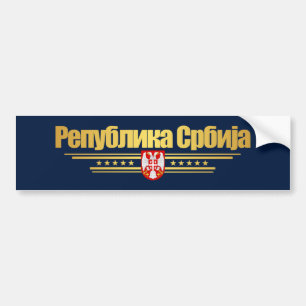 "Serbian Pride" Geschenkideen Autoaufkleber