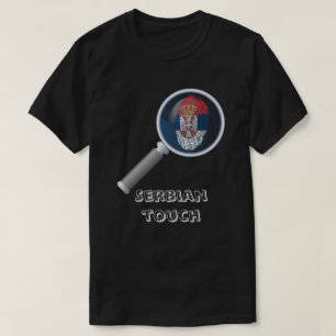 Serbian-Touch-Fingerabdruckflagge T-Shirt