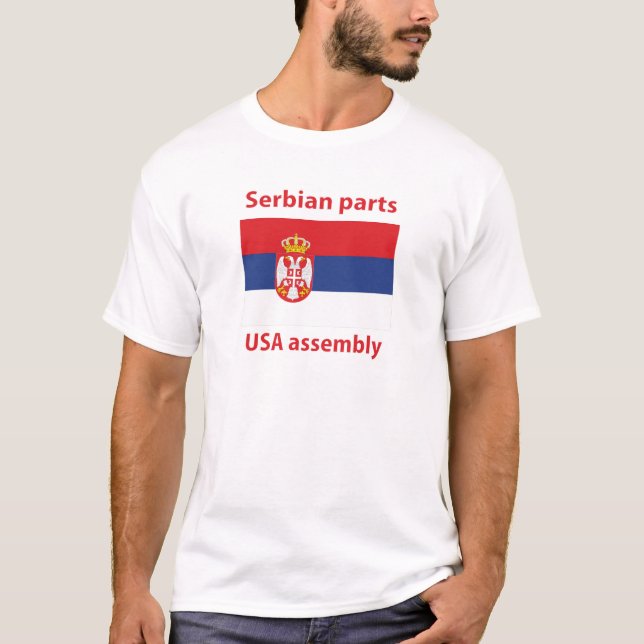 Serbian zerteilt T - Shirt (Vorderseite)