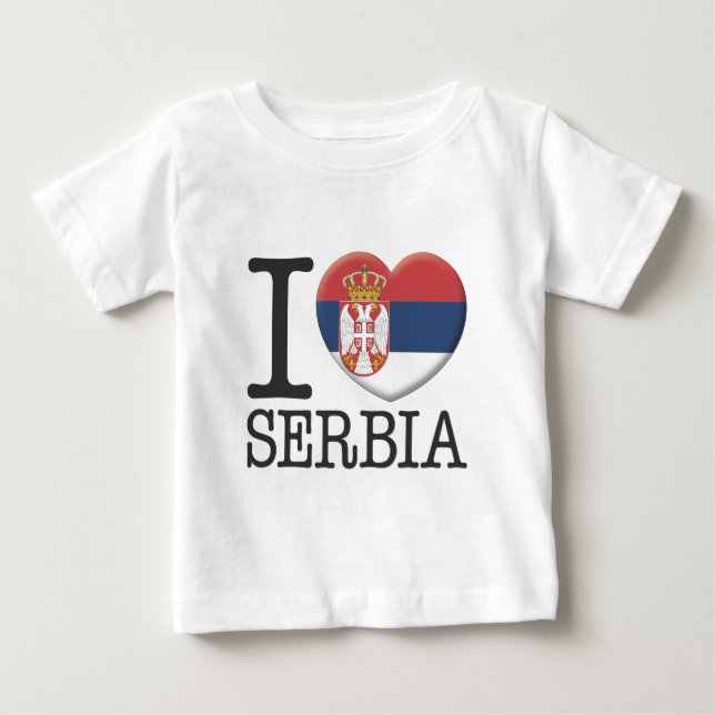 Serbien Baby T-shirt (Vorderseite)