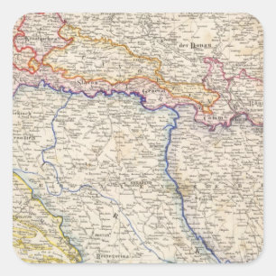 Serbien, Bosnien Quadratischer Aufkleber