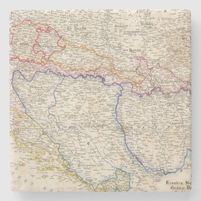 Serbien, Bosnien Steinuntersetzer (Vorderseite)