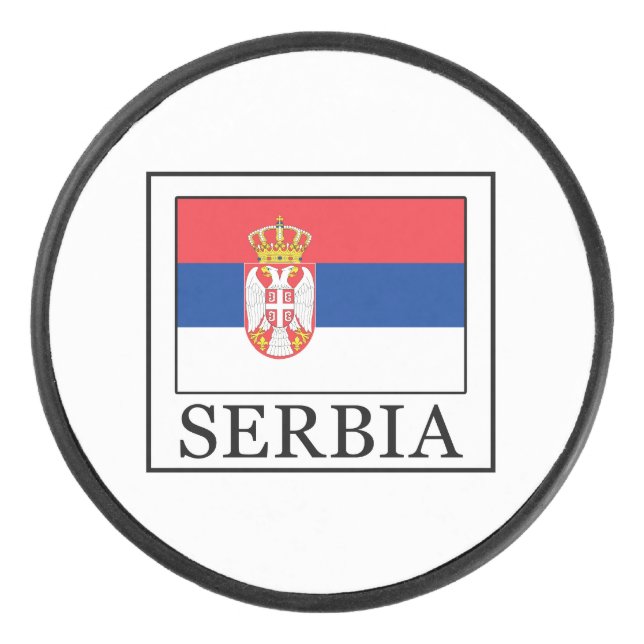 Serbien Eishockey Puck (Vorderseite)