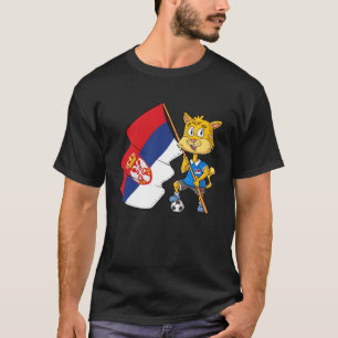 Serbien-Fan-Katze T-Shirt
