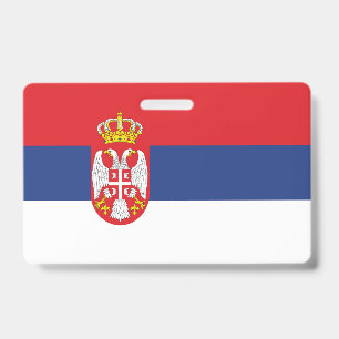 Serbien-Flagge Ausweis