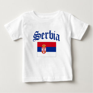 Serbien-Flagge Baby T-shirt