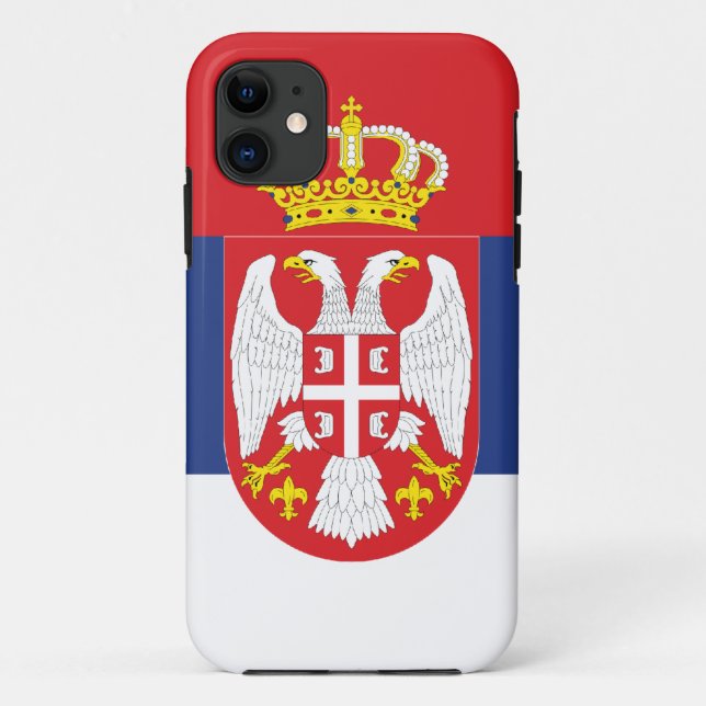 Serbien-Flagge Case-Mate iPhone Hülle (Rückseite)