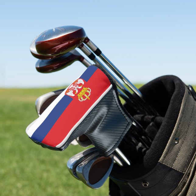 Serbien-Flagge Golf Headcover (In Situ)