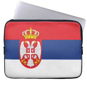 Serbien-Flagge Laptopschutzhülle