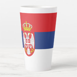 Serbien-Flagge Milchtasse