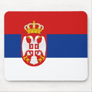 Serbien-Flagge Mousepad