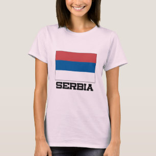 Serbien-Flagge T-Shirt