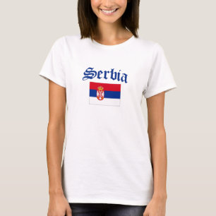 Serbien-Flagge T-Shirt