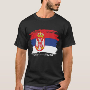 Serbien-Flagge T-Shirt