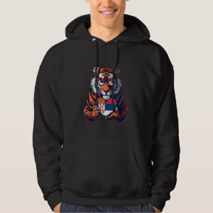 Serbien Flagge Tiger Herz Serbische Roots serbisch Hoodie