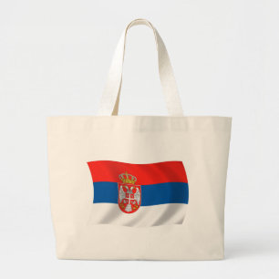 Serbien Flagge Tragetasche