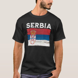 Serbien-Flagge Vintage Serbien-Flagge T-Shirt
