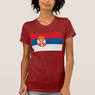 Serbien-Flaggen-T - Shirt
