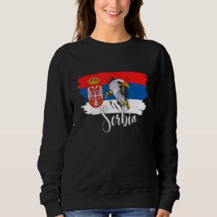 Serbien-Flaggenhemd, Serbien , Serbien-Hemd für wo Sweatshirt