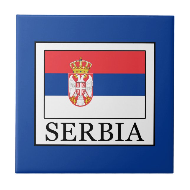 Serbien Fliese (Vorderseite)