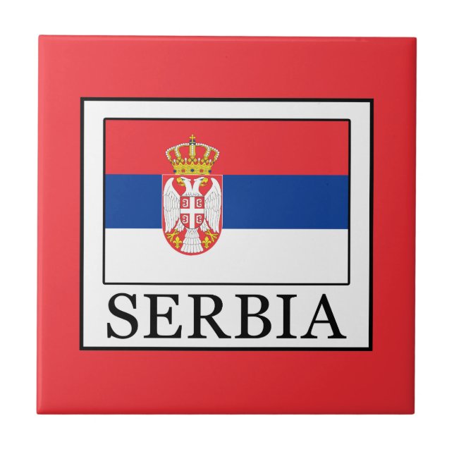 Serbien Fliese (Vorderseite)
