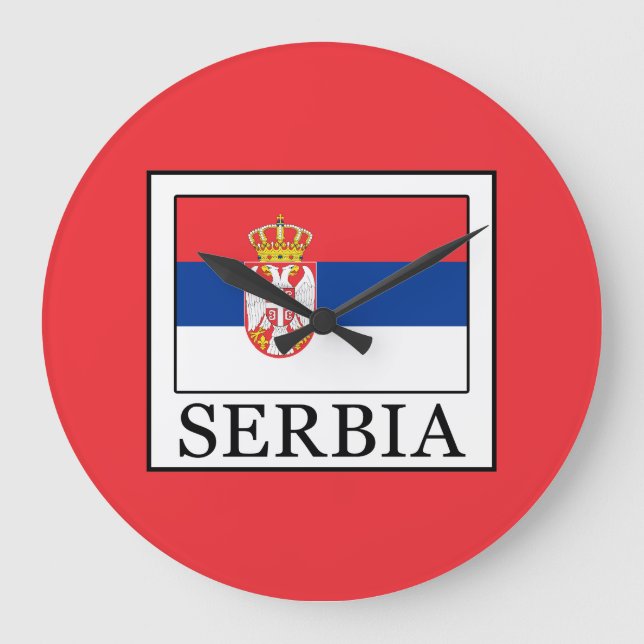 Serbien Große Wanduhr (Vorderseite)