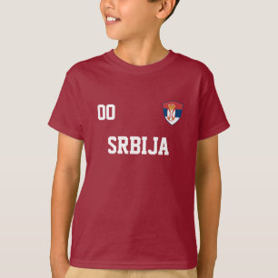 Serbien Individuelle Name und Nummer Fußball Jerse T-Shirt