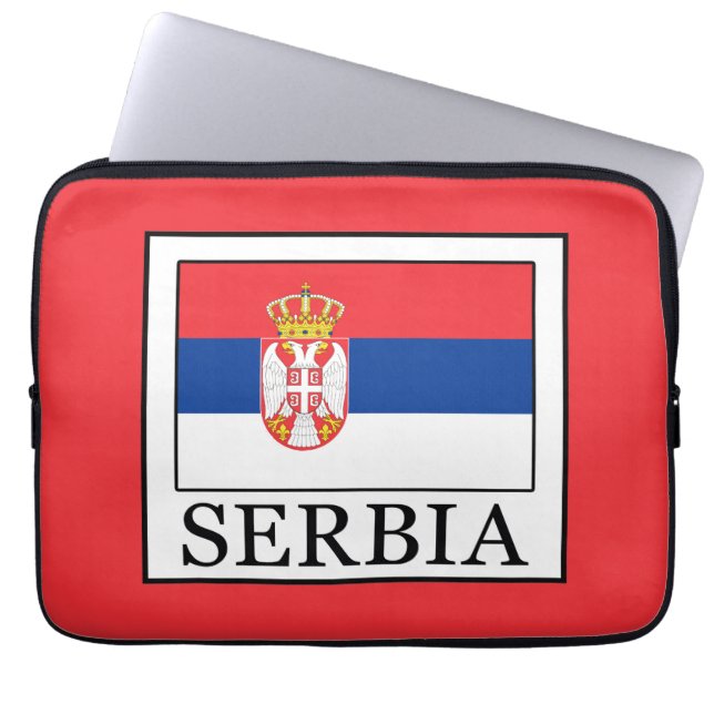 Serbien Laptopschutzhülle (Vorderseite)
