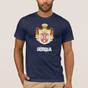 Serbien mit Wappen T-Shirt