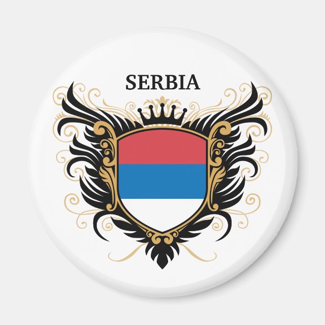 Serbien [personalisieren] magnet (Vorne)