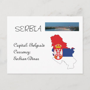 Serbien Postkarte
