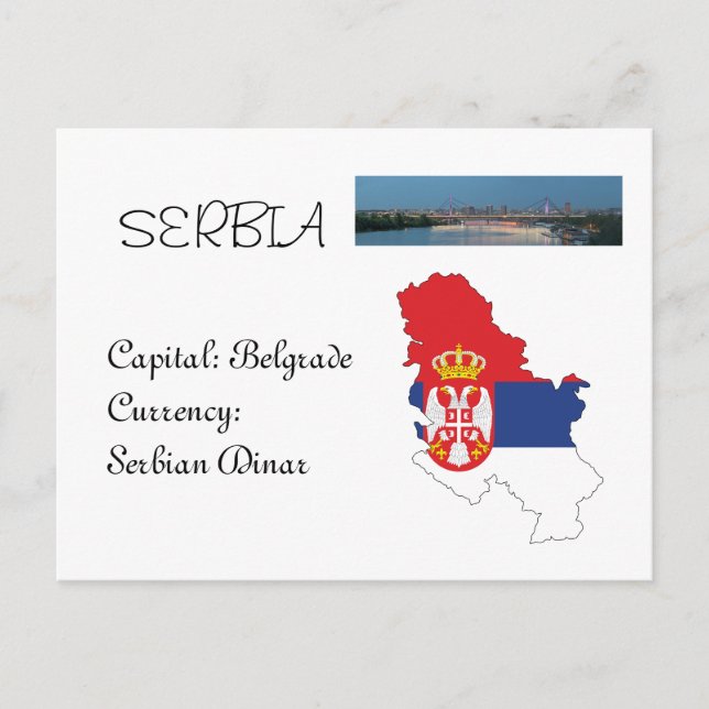 Serbien Postkarte (Vorderseite)