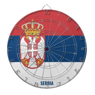 "Serbien schlägt!" Patriotisch Dartscheibe