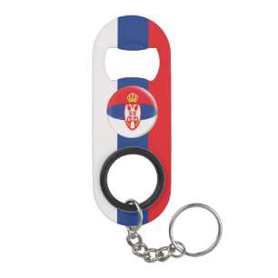 Serbien-Serbe-Flagge Schlüsselbund Flaschenöffner
