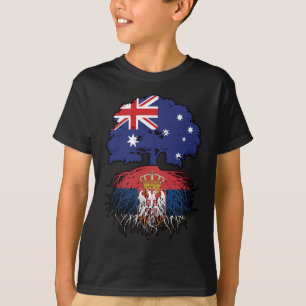 Serbien Serbische Australische Australien Tree Roo T-Shirt