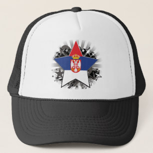 Serbien-Stern Truckerkappe