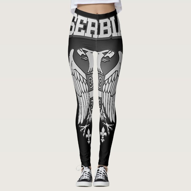 Serbien-Wappen Leggings (Vorderseite)