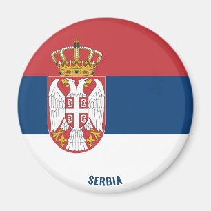 Serbienflagge Charming Patriotic Magnet