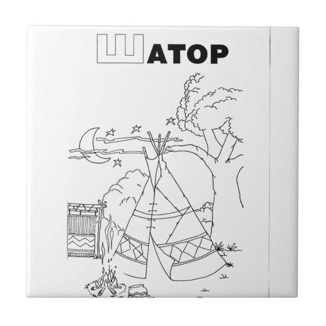 Serbienzelt Fliese (Vorderseite)