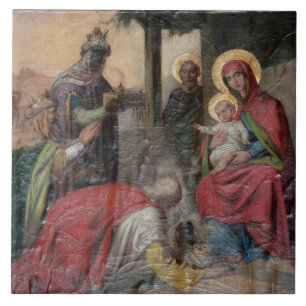 Serbisch-orthodoxe Ikongraphie in der Kirche von V Fliese