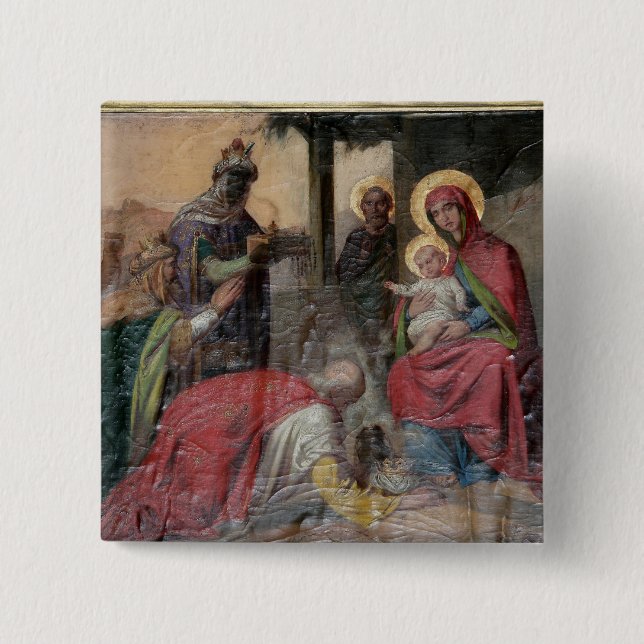 Serbisch-orthodoxe Ikonographie in der Kirche von  Button (Vorderseite)