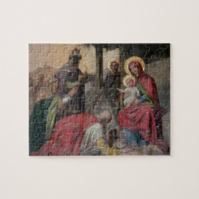 Serbisch-orthodoxe Ikonographie in der Kirche von  Puzzle (Horizontal)