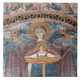 serbisch-orthodoxe Kirche und UNESCO-Standort, 2 Fliese