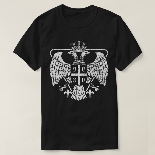 Serbische Adlermatte T-Shirt (Design vorne)