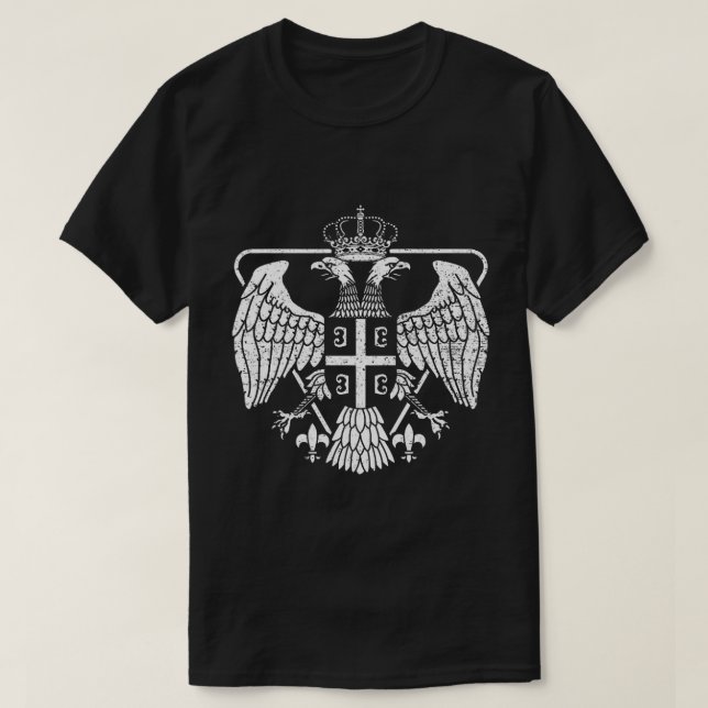 Serbische Adlermatte T-Shirt (Design vorne)