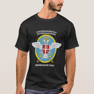 Serbische Armee Luftwaffe Serbien Flag Streitkräft T-Shirt