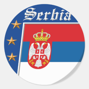 Serbische Aufkleber