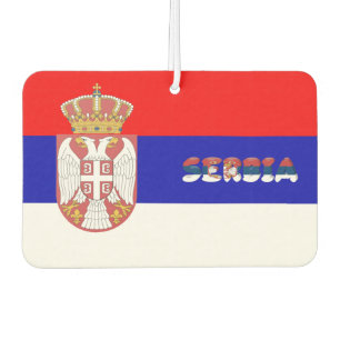 Serbische Flagge Autolufterfrischer
