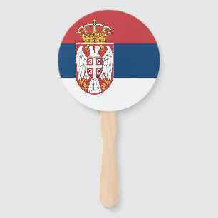 Serbische Flagge Fächer