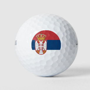 Serbische Flagge Golfball